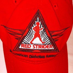 New Red Strider American Diabetes Association Red Ball Cap